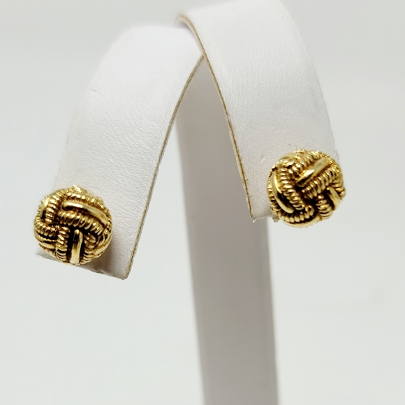 Tiffany & Co. Jewelry - Tiffany&Co 18K yellow gold Love Knot Earrings